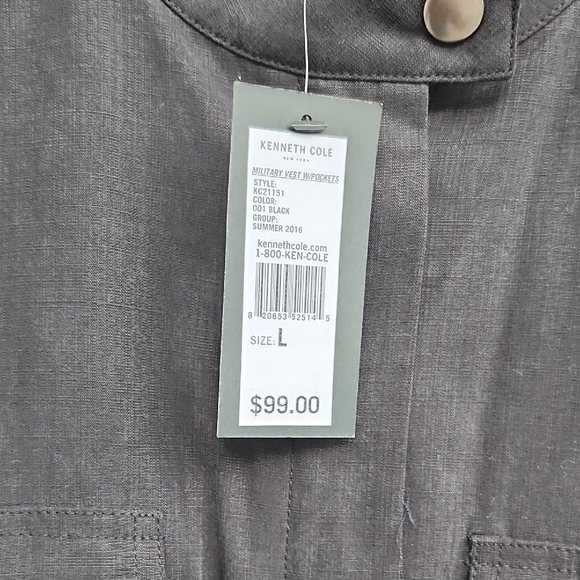 Kenneth Cole New York NWT Navy Sleeveless Vest - Picture 4 of 9